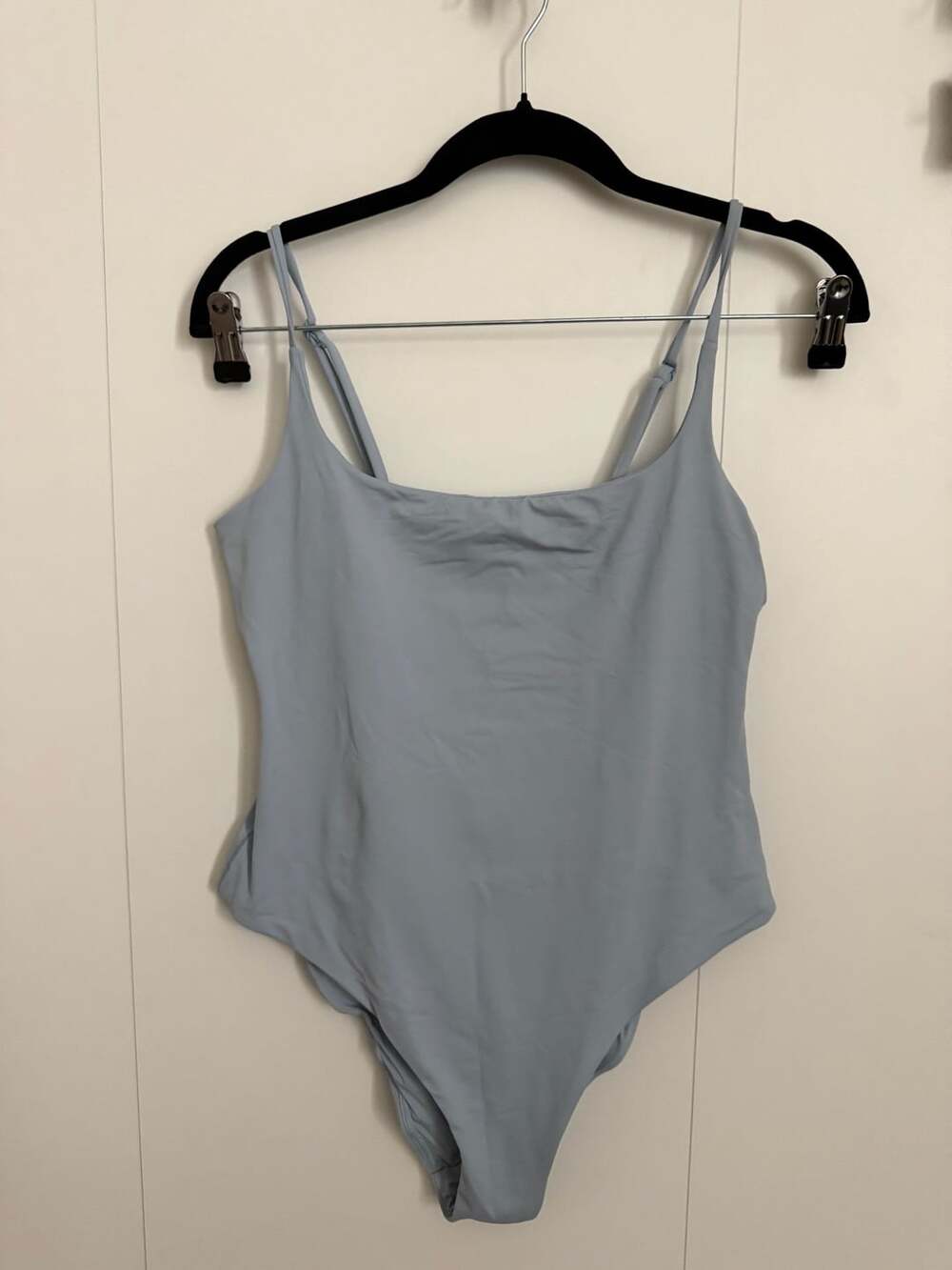 Aqua Aura Bathing Suit Size M Blue Square Neck Adjustable Straps